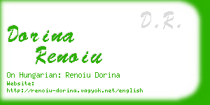 dorina renoiu business card